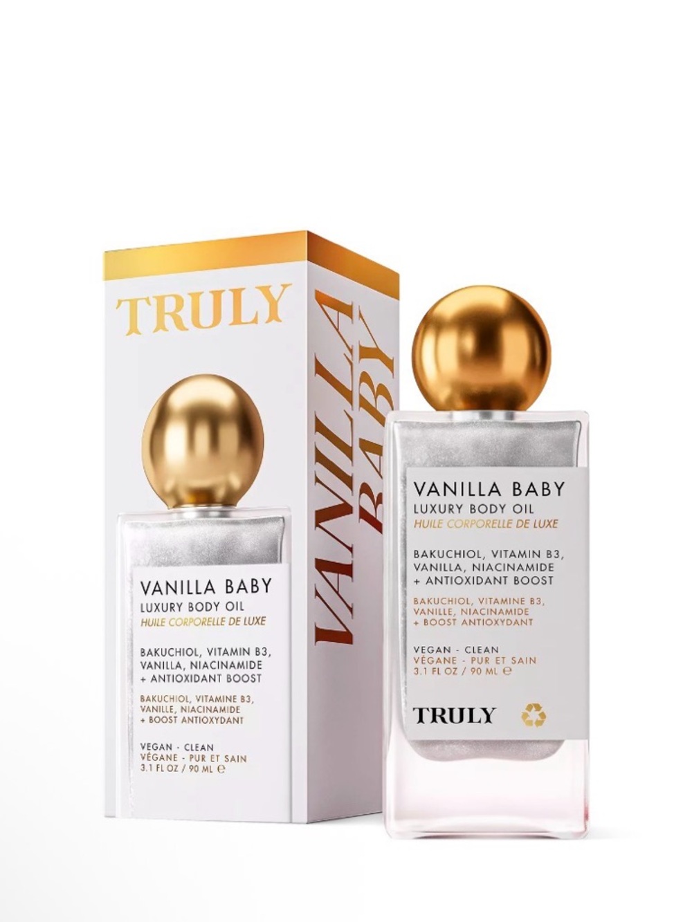 TRULY Vanilla Baby Luxury Body Oil 3.1 fl oz / 90 ml